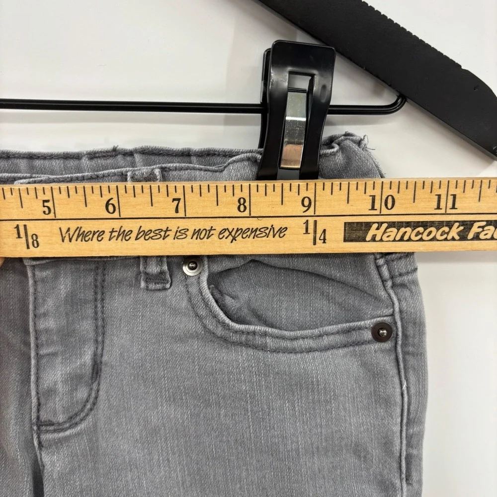 Childrens Place Kids Super Skinny Fit Jeans 6X 7 Gray Adjustable Waist Boho Cute
